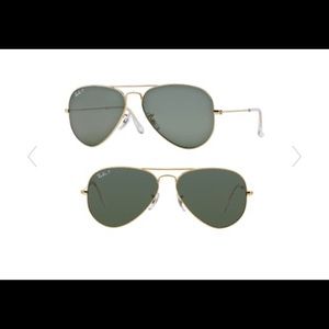 NWT Ray-Ban Polarized Aviator Sunglasses